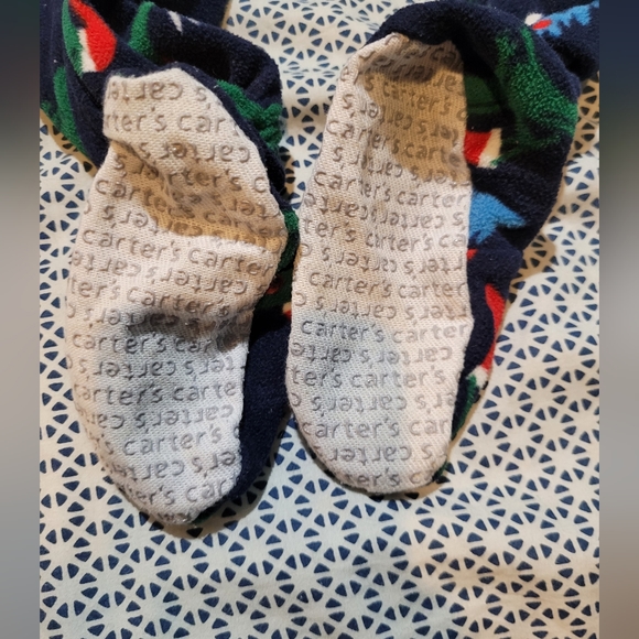 Carter's Baby Boy 24 Months Dinosaur Christmas Footie Pajamas - Picture 4 of 4